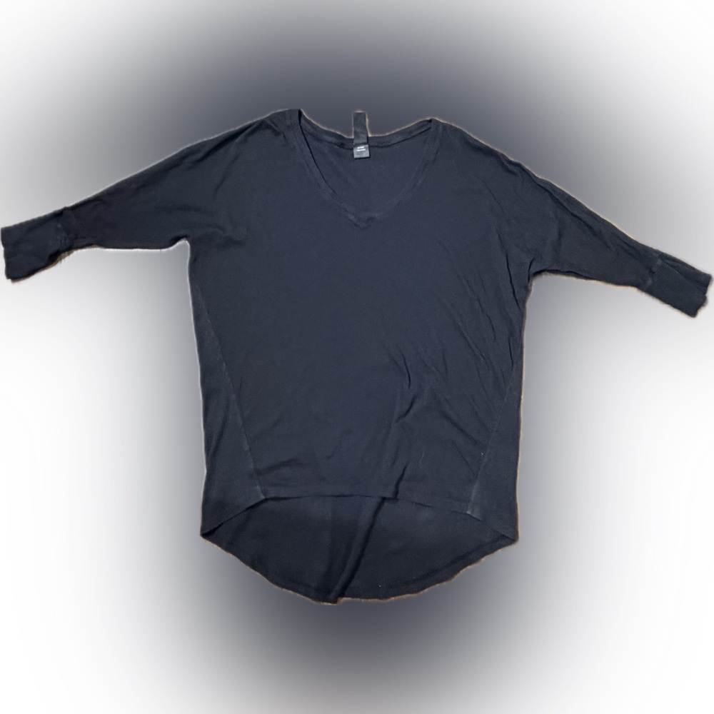Bobi Black V-Neck Top